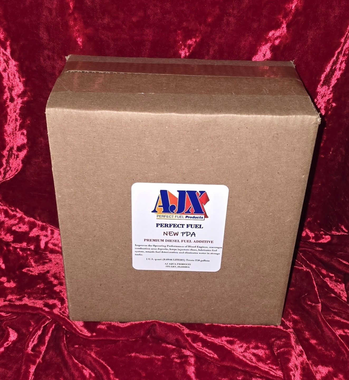 New AJX-PDA One Quart Treats 250 US Gallons Designed for Marine, Motor Homes, RVs ,Construction Equipment, Trucks Small and Large that are being used on a regular basis.  Improves the  Operating Performance of Diesel Engines ,scavenges combustion area deposits, Keeps injectors clean, lubricates fuel system, retards fuel deterioration and eliminates water in storage tanks.  removes water.
